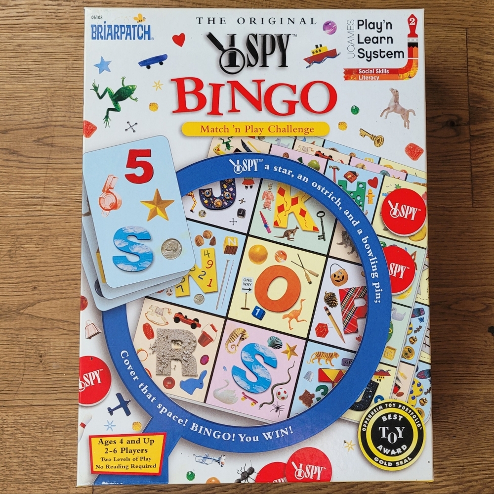 Learn Letters & Numbers with I Spy Bingo Game
